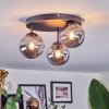 Chehalis Plafondlamp, Kogellampje 30.5 cm Rookkleurig, 3-lichts