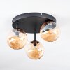 Chehalis Plafondlamp, Kogellampje 30.5 cm Amber, 3-lichts