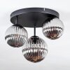 Chehalis Plafondlamp, Kogellampje 30 cm Rookkleurig, 3-lichts