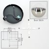 Chehalis Plafondlamp, Kogellampje 30.5 cm Chroom, Duidelijk, Rookkleurig, 3-lichts