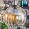 Koyoto Hanglamp, Kogellampje, Hanglamp Amber, Duidelijk, 6-lichts