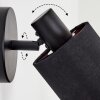 Fallhagen Wandlamp, Muurspot Zwart, 1-licht