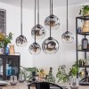 Ripoll Hanglamp, Kogellampje, Hanglamp Duidelijk, Rookkleurig, 6-lichts
