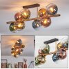 Koyoto Plafondlamp, Kogellampje Goud, Zwart, 8-lichts