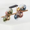 Koyoto Plafondlamp, Kogellampje Goud, Zwart, 8-lichts