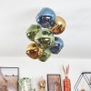 Koyoto Plafondlamp, Kogellampje Goud, Zwart, 8-lichts