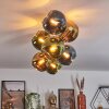Koyoto Plafondlamp, Kogellampje Goud, Zwart, 8-lichts