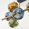 Koyoto Plafondlamp, Kogellampje Goud, Zwart, 8-lichts