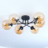 Gastor Plafondlamp, Kogellampje Amber, 6-lichts