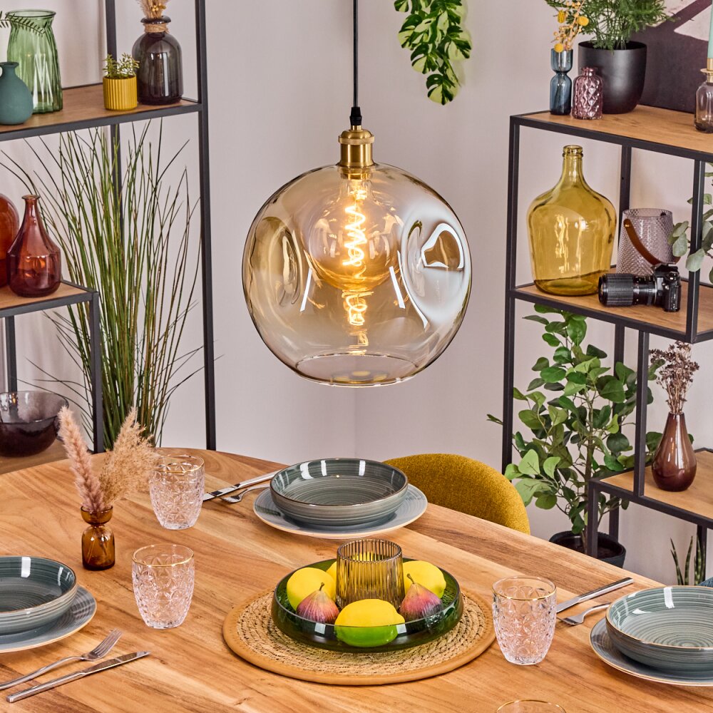 Ripoll Hanglamp, Kogellampje, Hanglamp Goud, 1-licht main product photo