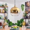 Ripoll Hanglamp, Kogellampje, Hanglamp Goud, 1-licht
