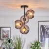 Koyoto Plafondlamp, Kogellampje 31 cm Rookkleurig, 4-lichts
