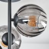 Koyoto Plafondlamp, Kogellampje 31 cm Rookkleurig, 4-lichts