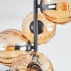 Koyoto Plafondlamp, Kogellampje 31 cm Amber, 4-lichts