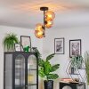 Koyoto Plafondlamp, Kogellampje 31 cm Amber, 4-lichts