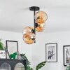 Koyoto Plafondlamp, Kogellampje 31 cm Amber, 4-lichts