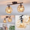 Ripoll Plafondlamp, Kogellampje Amber, 2-lichts