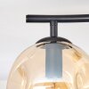 Ripoll Plafondlamp, Kogellampje Amber, 2-lichts