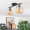 Ripoll Plafondlamp, Kogellampje Amber, 2-lichts