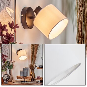 Alsen Wandlamp, Muurspot Zwart, 1-licht Alsen Wandlamp, Muurspot Zwart, 1-licht
