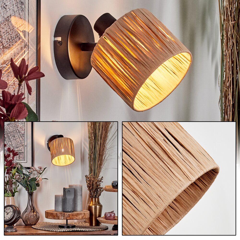 Granja Wandlamp, Muurspot Zwart, 1-licht main product photo