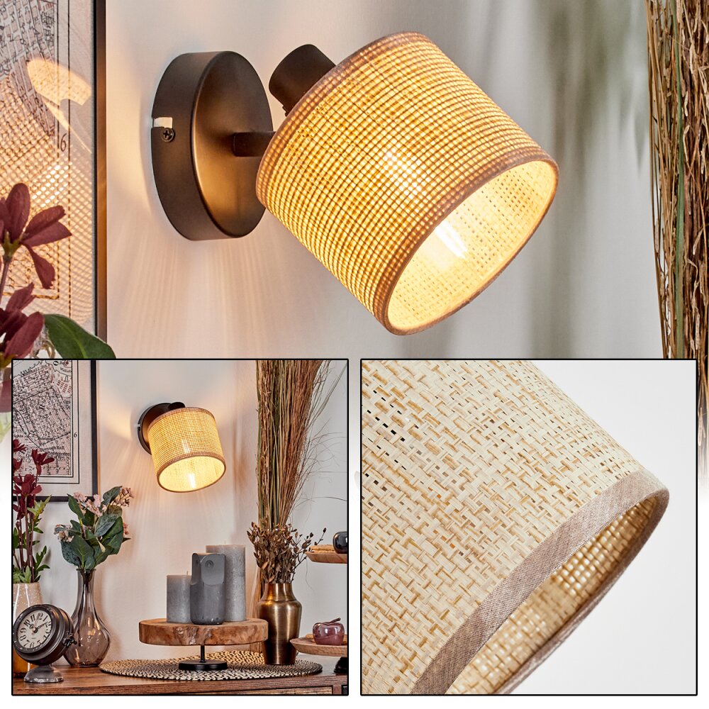 Sabadim Wandlamp, Muurspot Zwart, 1-licht main product photo