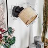 Sabadim Wandlamp, Muurspot Zwart, 1-licht