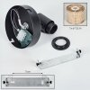 Sabadim Wandlamp, Muurspot Zwart, 1-licht