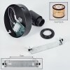 Ramila Wandlamp, Muurspot Zwart, 1-licht