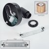 Bongal Wandlamp, Muurspot Zwart, 1-licht