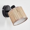 Bongal Wandlamp, Muurspot Zwart, 1-licht