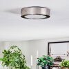 Tavin Plafondlamp LED Nikkel mat, 1-licht