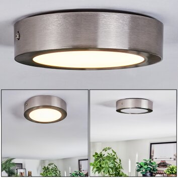 Tavin Plafondlamp LED Nikkel mat, 1-licht