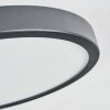 Finsrud Plafondlamp, Paneel LED Zwart, 1-licht