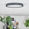 Finsrud Plafondlamp, Paneel LED Zwart, 1-licht