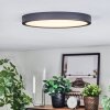 Finsrud Plafondlamp, Paneel LED Zwart, 1-licht