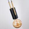 Veria Hanglamp, Hanglamp Messing, Zwart, 4-lichts