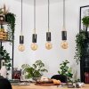 Veria Hanglamp, Hanglamp Messing, Zwart, 4-lichts