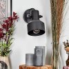 Tylar Wandlamp, Muurspot Zwart, 1-licht