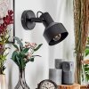 Tylar Wandlamp, Muurspot Zwart, 1-licht