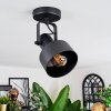 Tylar Plafondlamp, Plafondspot Zwart, 1-licht