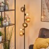 Koyoto Kogellampje, Staande lamp 32 cm Amber, Chroom, Duidelijk, Rookkleurig, 6-lichts