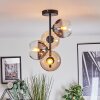 Koyoto Plafondlamp, Kogellampje 31 cm Amber, Duidelijk, Rookkleurig, 4-lichts