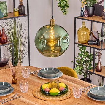 Ripoll Hanglamp, Kogellampje, Hanglamp Goud, 1-licht