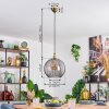 Koyoto Hanglamp, Kogellampje, Hanglamp Goud, 1-licht
