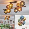 Koyoto Plafondlamp, Kogellampje Goud, Zwart, 8-lichts