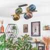 Koyoto Plafondlamp, Kogellampje Goud, Zwart, 8-lichts
