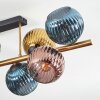 Koyoto Plafondlamp, Kogellampje Goud, Zwart, 8-lichts
