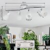 Starkeryd Plafondlamp, Plafondspot Chroom, Wit, 4-lichts