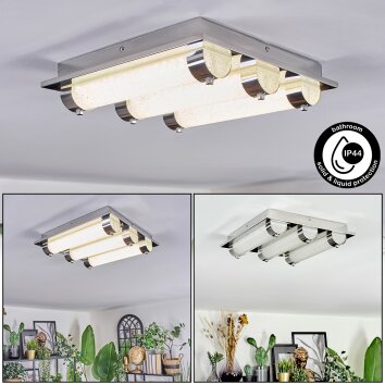 Zamar Plafondlamp LED Chroom, 3-lichts